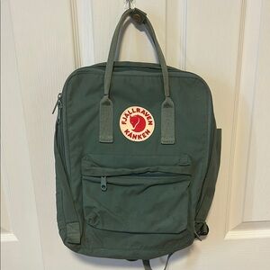 Fjallraven Green Backpack Durable Vinylon F